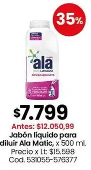 Coto Ala - jabón líquido para diluir, x 500 ml. cod. 531055-576377 oferta
