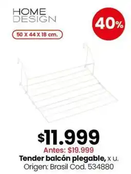 Coto Origen - tender balcón plegable oferta