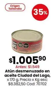 Coto Ciudad del lago - atún desmenuzado oferta