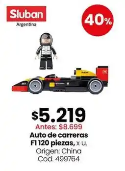 Coto Origen - auto de carreras f1 120 piezas, x u. cod. 499764 oferta