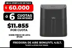 Supermayorista Vital Vtl freidora de aire bonu oferta