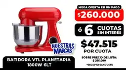 Supermayorista Vital Nuestras marcas batidora vtl planetaria oferta