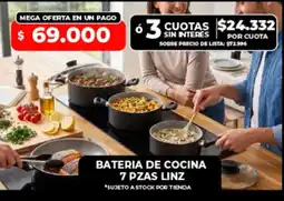 Supermayorista Vital Linz batería de cocina oferta