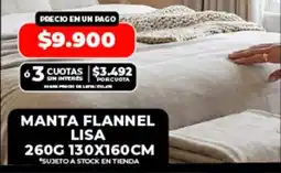 Supermayorista Vital Manta flannel lisa oferta