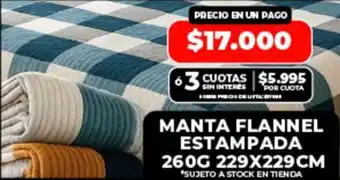 Manta flannel estampada
