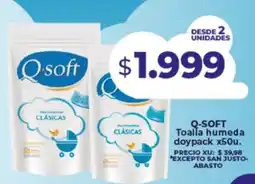 Supermayorista Vital Q-soft toalla humeda doypack oferta