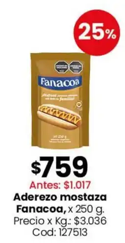Coto Fanacoa aderezo mostaza oferta
