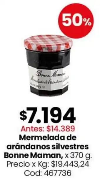 Bonne Maman mermelada de arándanos silvestres