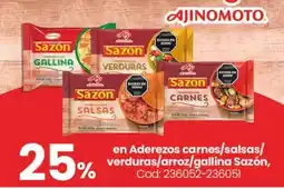 Coto Ajinomoto sazon gallina sazon verduras sazon carnes sazon salsas oferta