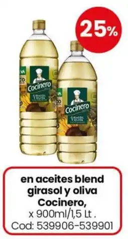 Coto Cocinero aceites blend girasol y oliva oferta