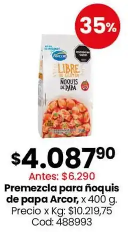 Coto Arcor premezcla para ñoquis de papa oferta