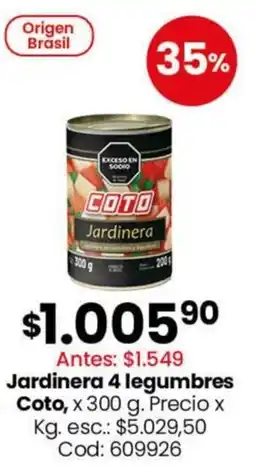 Coto Coto jardineria 4 legumbres oferta