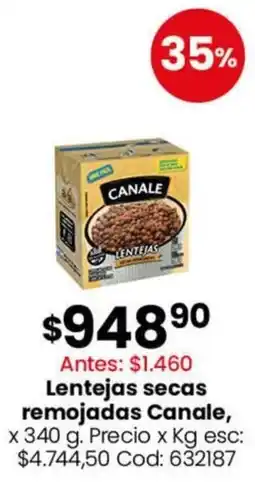 Coto Canale lentejas secas remojadas oferta