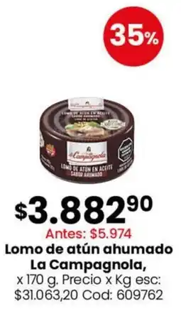 Coto La campagnola lomo de atún ahumado oferta