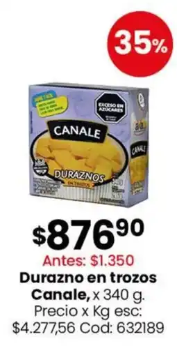 Coto Canale durazno en trozos oferta