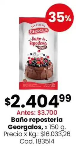 Coto Georgalos baño repostería oferta