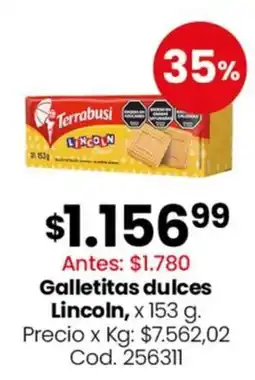 Coto Terrabusi galletitas dulces lincoln oferta