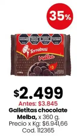Coto Terrabusi galletitas chocolate Melba oferta
