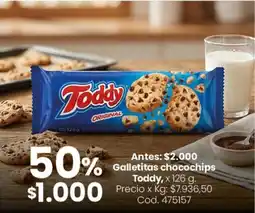 Coto Toddy galletitas chocochips oferta