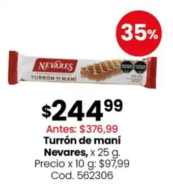Coto Nevares turrón de maní oferta