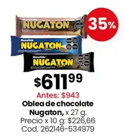 Coto Bonafide oblea de chocolate nugaton oferta