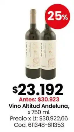 Coto Vino Altitud Andeluna oferta