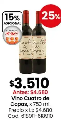 Coto Cuatro de copas vino oferta