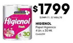Diarco Higienol papel higiénico oferta