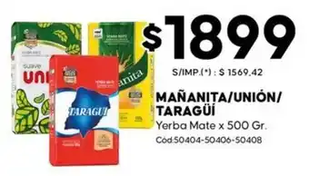 Mañana/Unión/Taragüí yerbamate