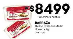 Diarco Barraza queso cremoso media horma oferta