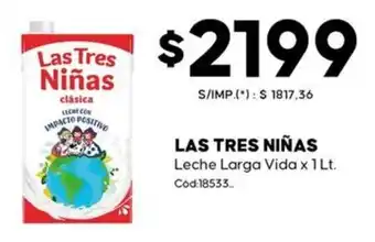 Diarco Las tres niñas leche larga vida oferta