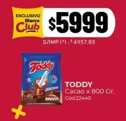 Diarco Toddy cacao oferta