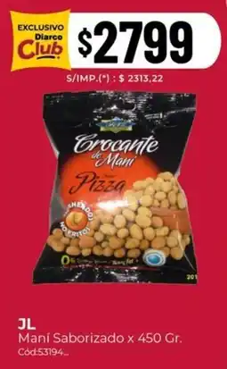 Diarco Brocante de Maní Pizza oferta