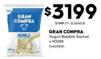 Diarco Gran compra yogurt bebible sachet oferta