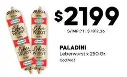 Diarco Paladini leberwurst oferta
