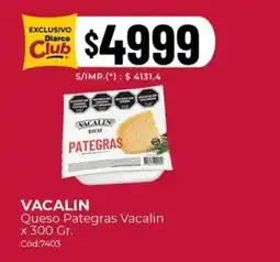 Diarco Vacalin queso pategras oferta
