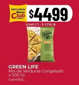 Diarco Green life mix de verduras congelado oferta