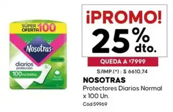 Diarco Nosotras protectores diarios normal oferta