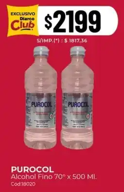 Diarco Purocol alcohol fino 70° oferta