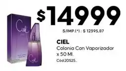 Diarco Ciel colonia con vaporizador oferta