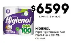 Diarco Higienol papel higiénico max aloe oferta