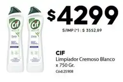 Diarco Cif limpiador cremoso blanco oferta