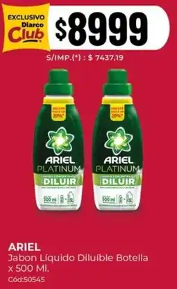 Diarco Ariel jabon liquido diluible botella oferta