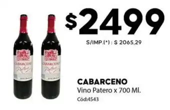 Diarco Cabarceno vino patero oferta