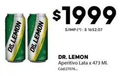 Diarco Dr. lemon aperitivo lata oferta