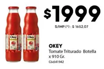 Diarco Okey tomate triturado botella oferta