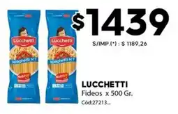 Diarco Lucchetti fideos oferta