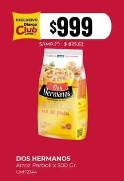 Diarco Dos Hermanos arroz parboil oferta