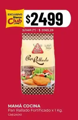 Diarco Mamá cocina pan rallado fortificado oferta