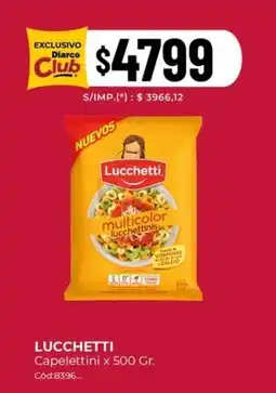 Diarco Lucchetti capelettini oferta